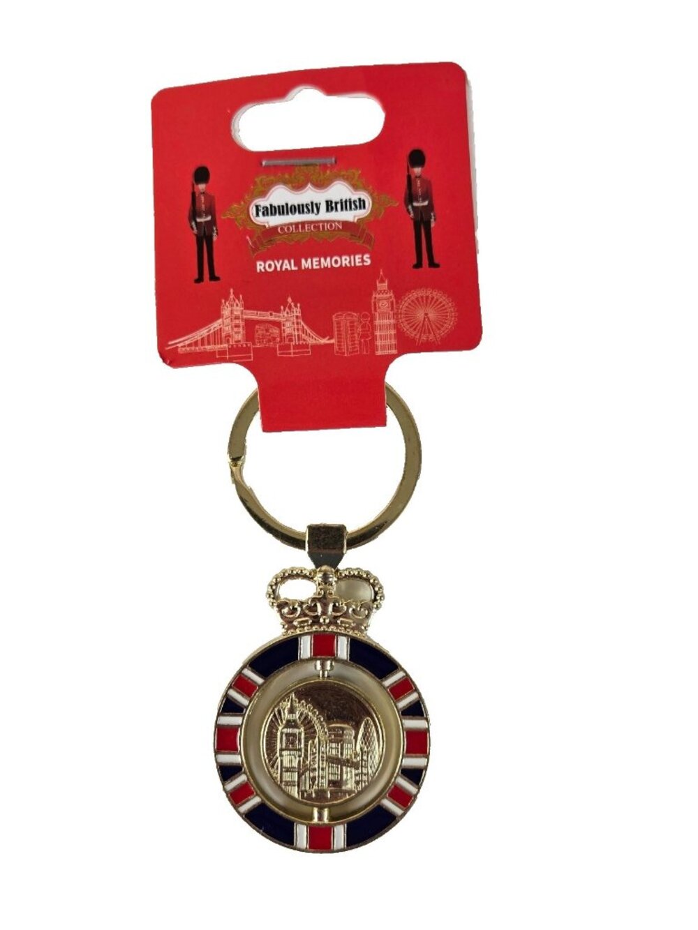 Royal Memories UK Souvenir Keychain British Royal Family Collectible Key Ring